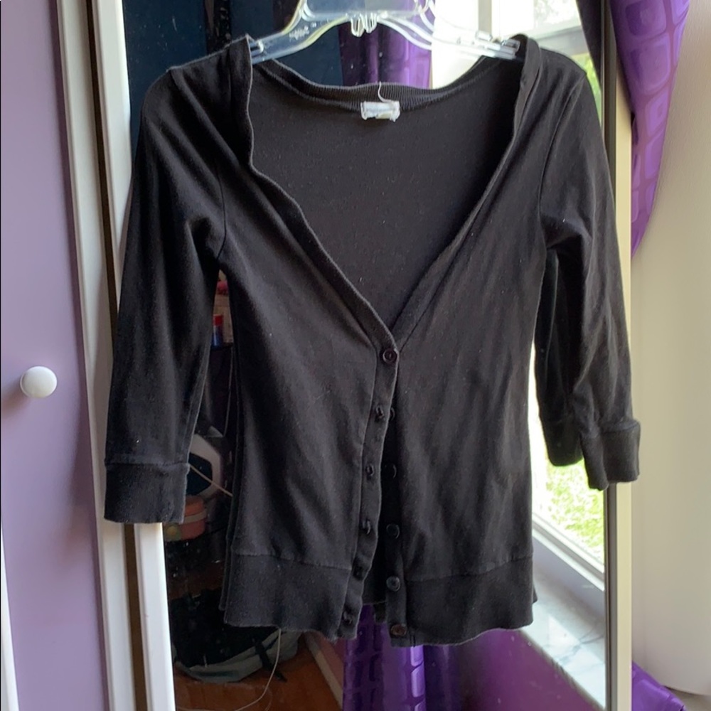 Black cardigan